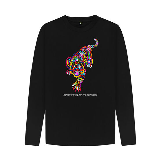 Chila Kumari Singh Burman: Tiger Drawing long sleeve t-shirt